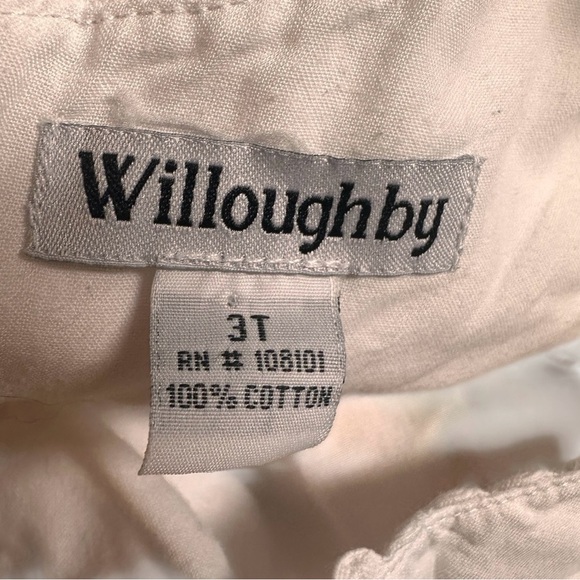 Willoughby Embroidered Floral 100% Cotton Keyhole Back Lined 3T White Dress - Picture 7 of 9